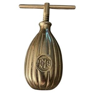 Vintage Metal Nutcracker Vice Style HMO Nut Shaped Turn-Screw Nut Cracker